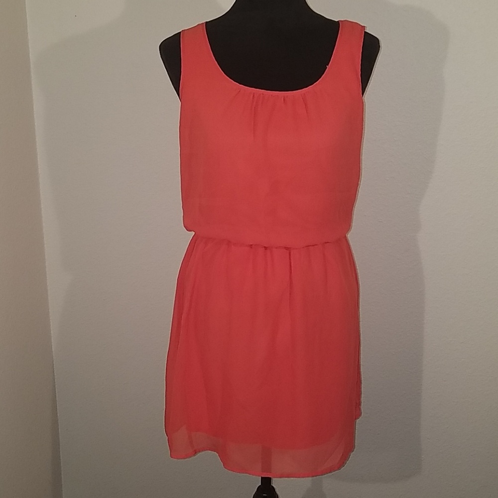 Coral dress